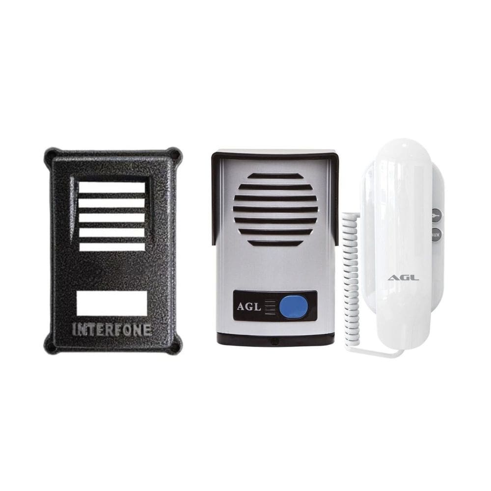 Porteiro Eletrônico Residencial Agl P-10S + Protetor Agl