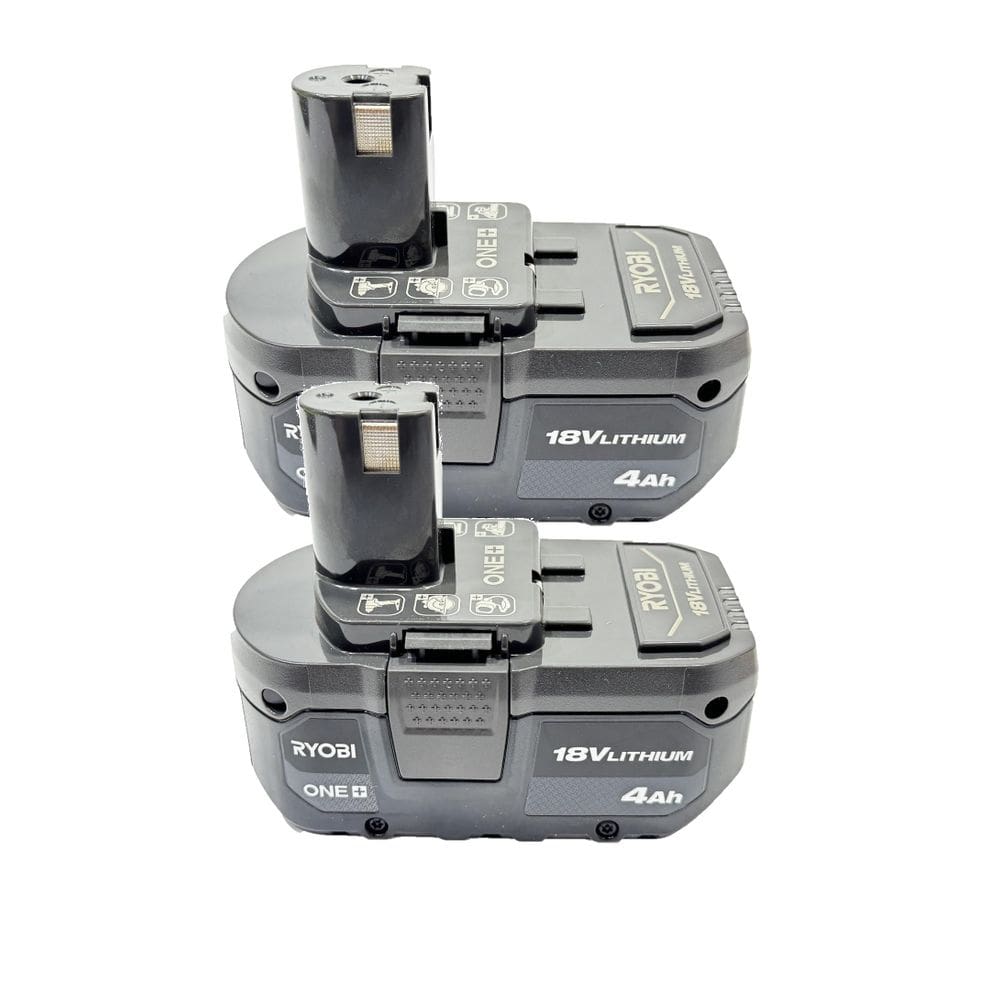 Bateria RYOBI 18V ONE+ de íon de lítio de 4,0 Ah de alta capacidade (pacote com 2)