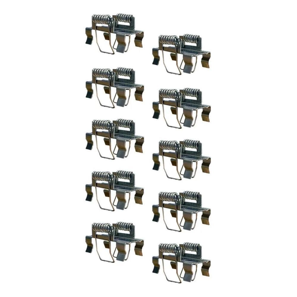 2X Kit 12 Presilhas Borboleta / Gafanhoto Para Perfil Led 25