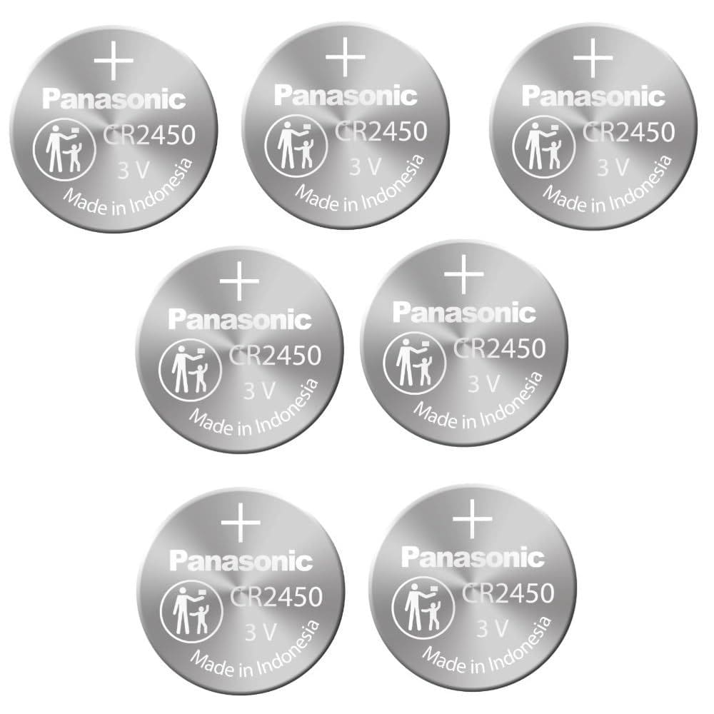 Bateria Panasonic CR2450 CR 2450 de lítio 3V (pacote com 7)