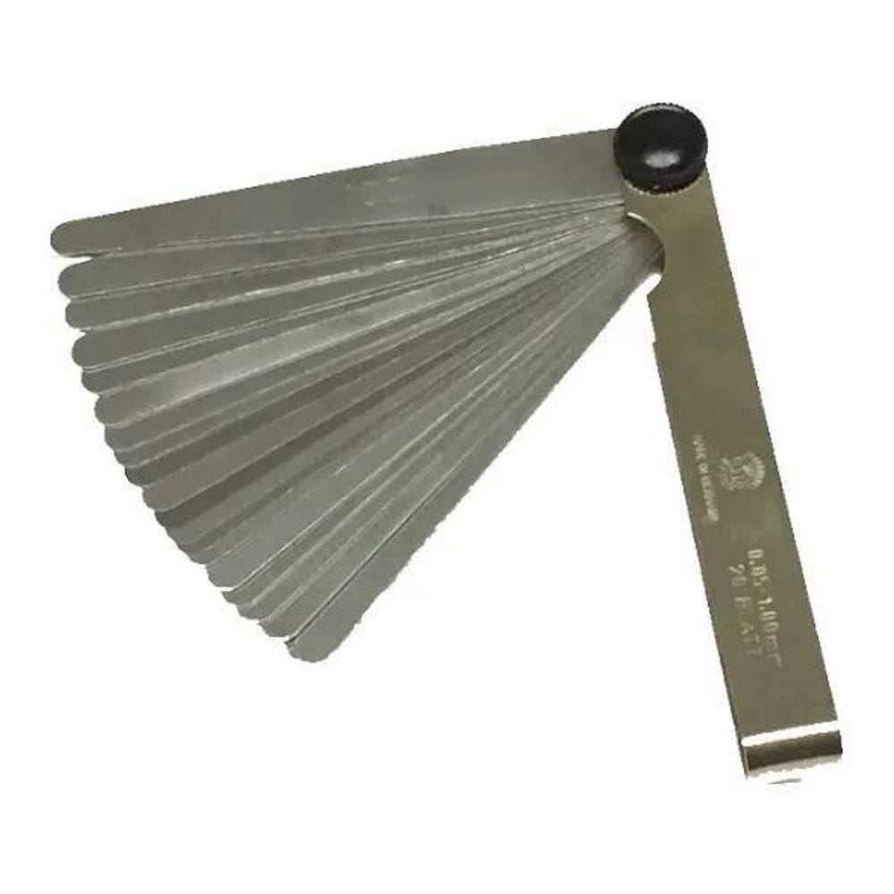 2X Calibre Valvula Folga De 0,05Mm A 1Mm 20 Lâminas