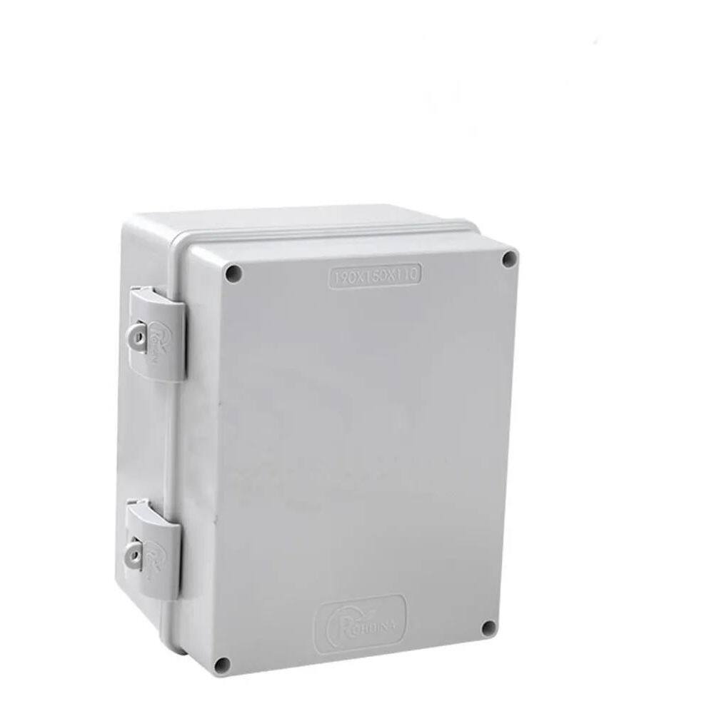 2X Caixa Standard Cinza Tampa Opaca Ip66 Rohdina 190X150X110