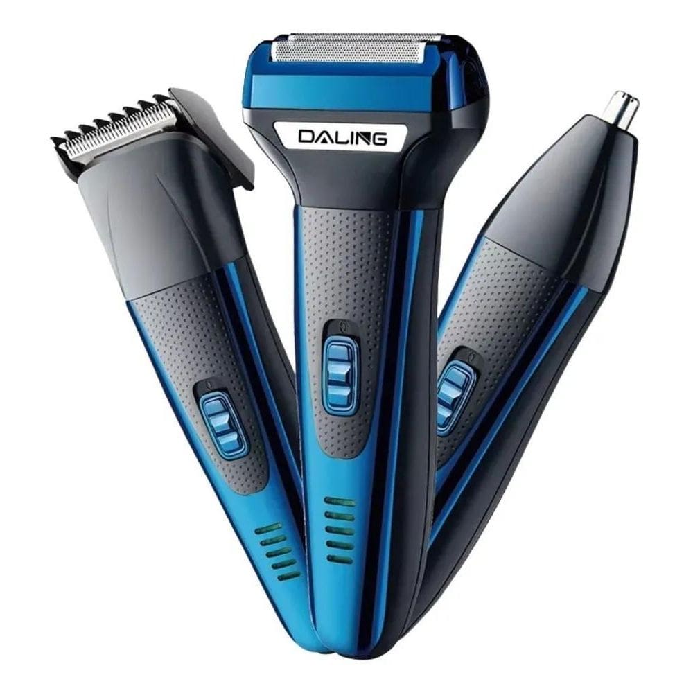 Maquininha De Barbear Depilador Aparador Pelos Masculino 3X1