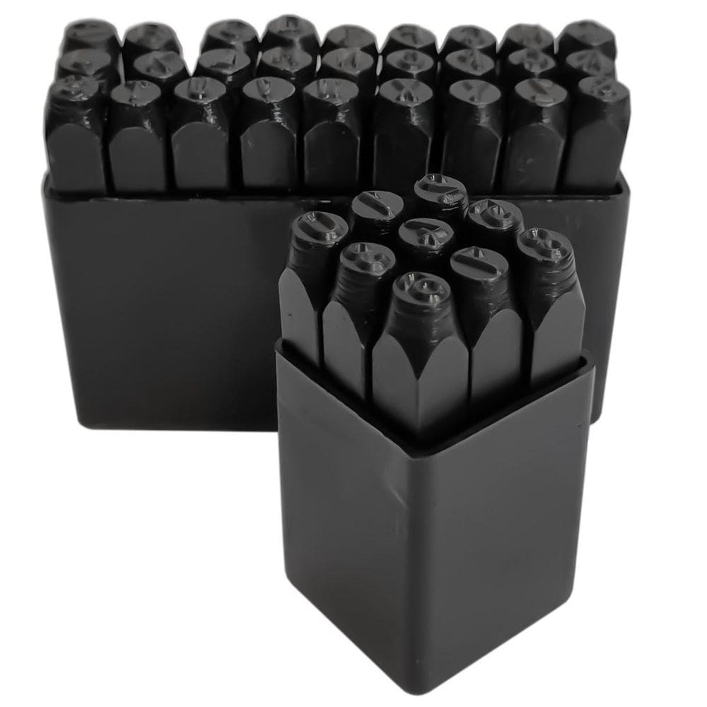 Marcador Alfanumérico 4Mm 36 Número Letra Pino Marcação Aço