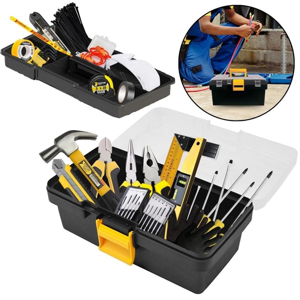 Jogo Maleta De Ferramentas Completo + Epi Profissional 43Pçs