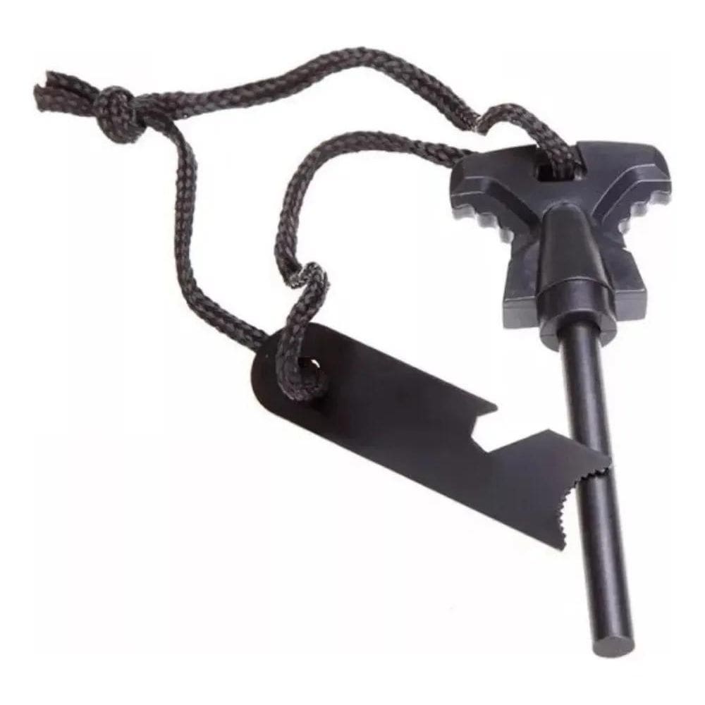2X Pederneira Iniciador Fogo Camping 1 Unid Aço Ergonômico