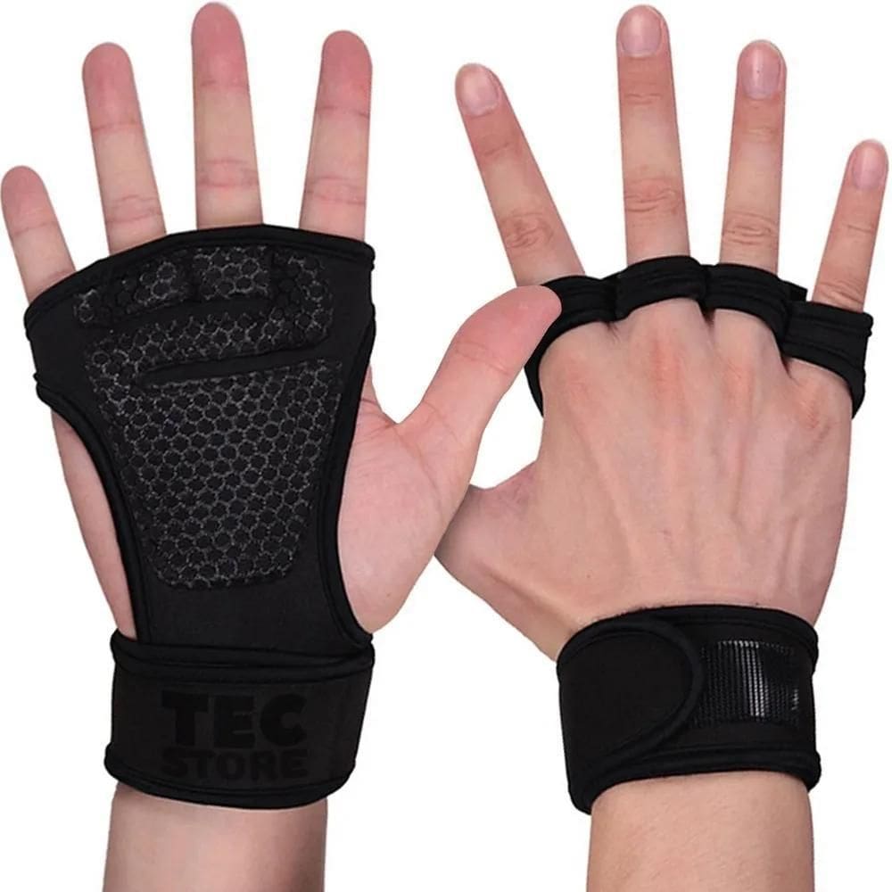 2X Luva Academia Musculação Exercicios Munhequeira Punho Tre