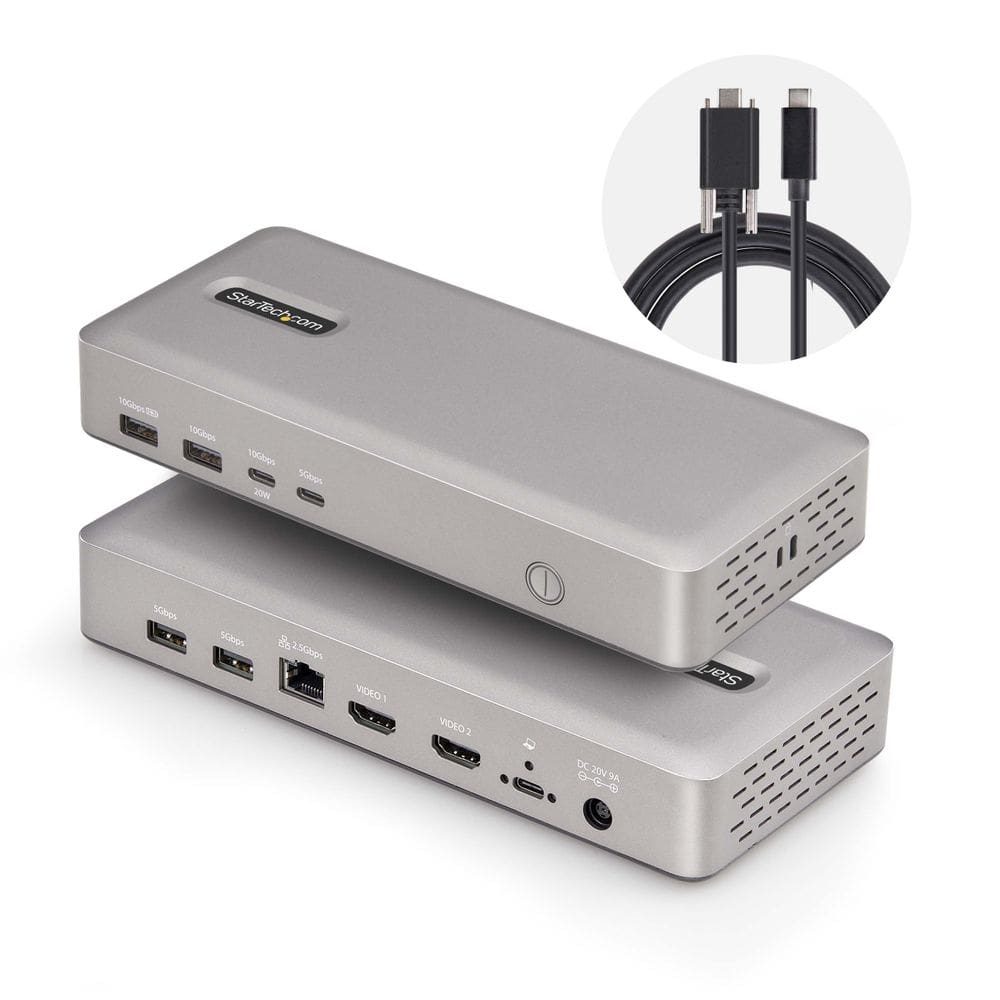 Estação de acoplamento StarTech.com USB-C 10 em 1 USB4 100W
