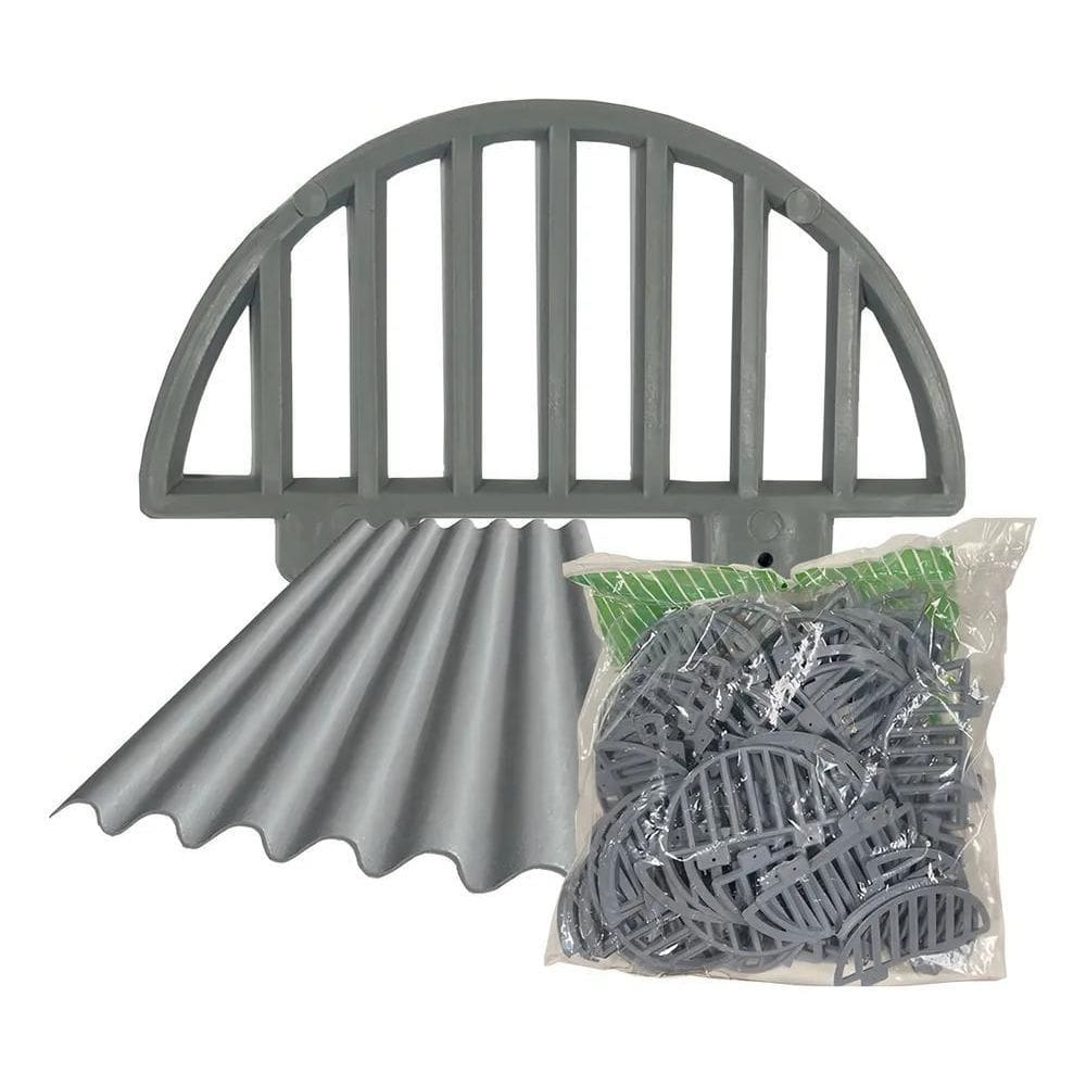 2X Tela Passarinheira Brasilit Cinza Bloqueia - 100 Unidades