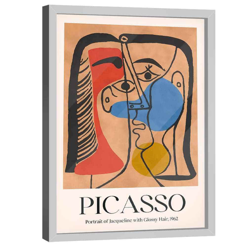 Quadro Decorativo Picasso Portrait Of Jaqueline With Glossy Hair