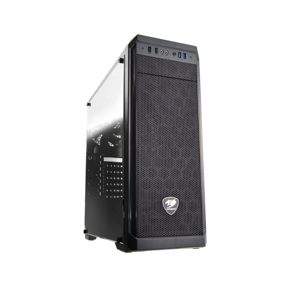 Case Cougar MX330-G MX330 Mid Tower com vidro temperado preto
