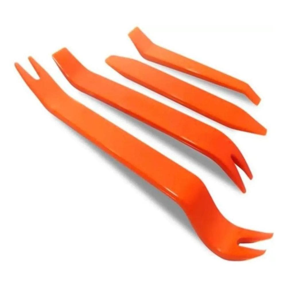 Jogo Com 4 Espatulas Remocao Painel Forro De Porta Veicular