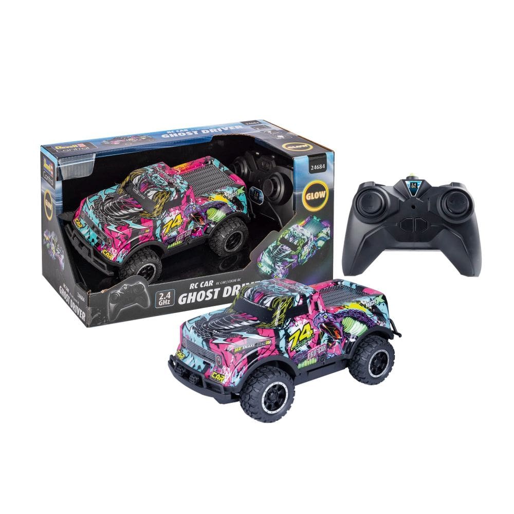 Toy Car de controle remoto Revell Ghost Driver para crianças roxo