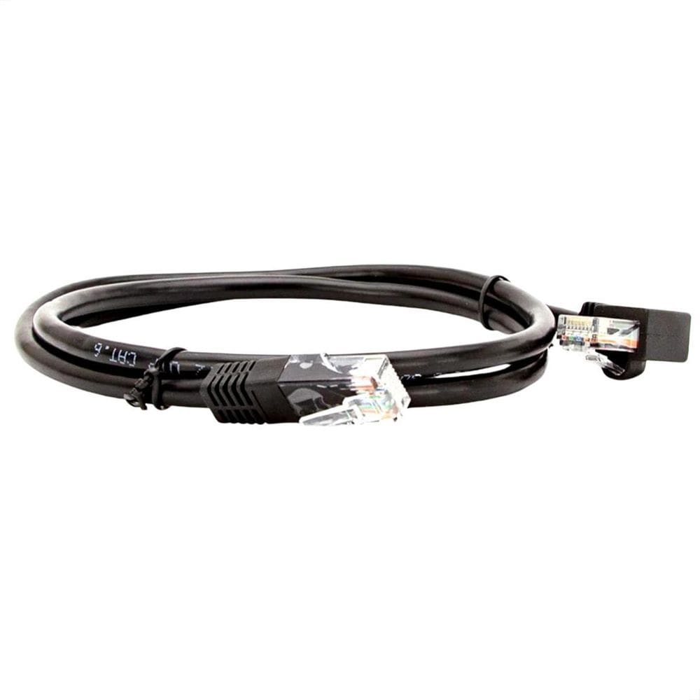 Cabo De Rede Cat5E Plug 90 Graus Para Lateral - 50 Cm