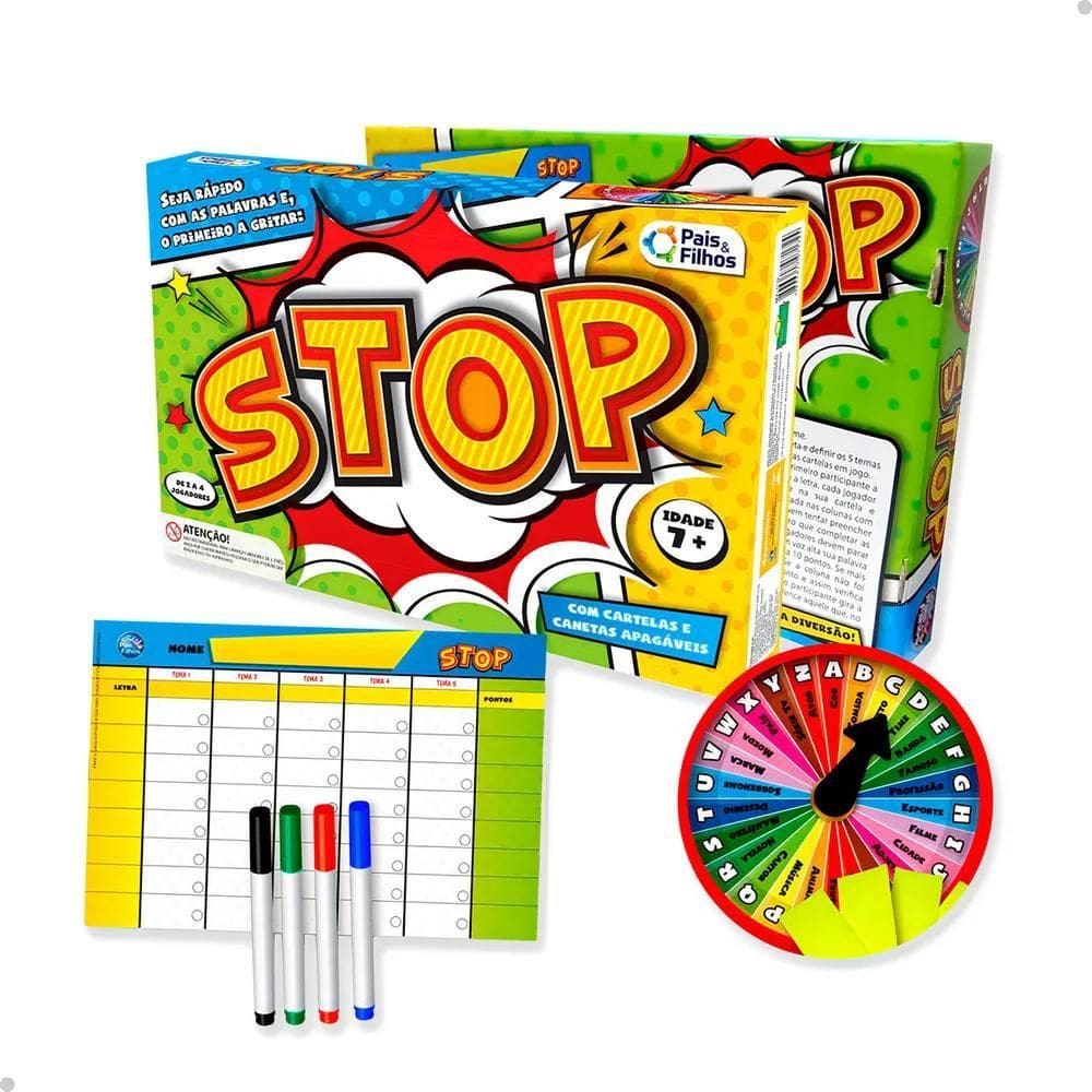 Jogo Stop Presente Dia Das Crianças Brinquedo Infantil 7Anos