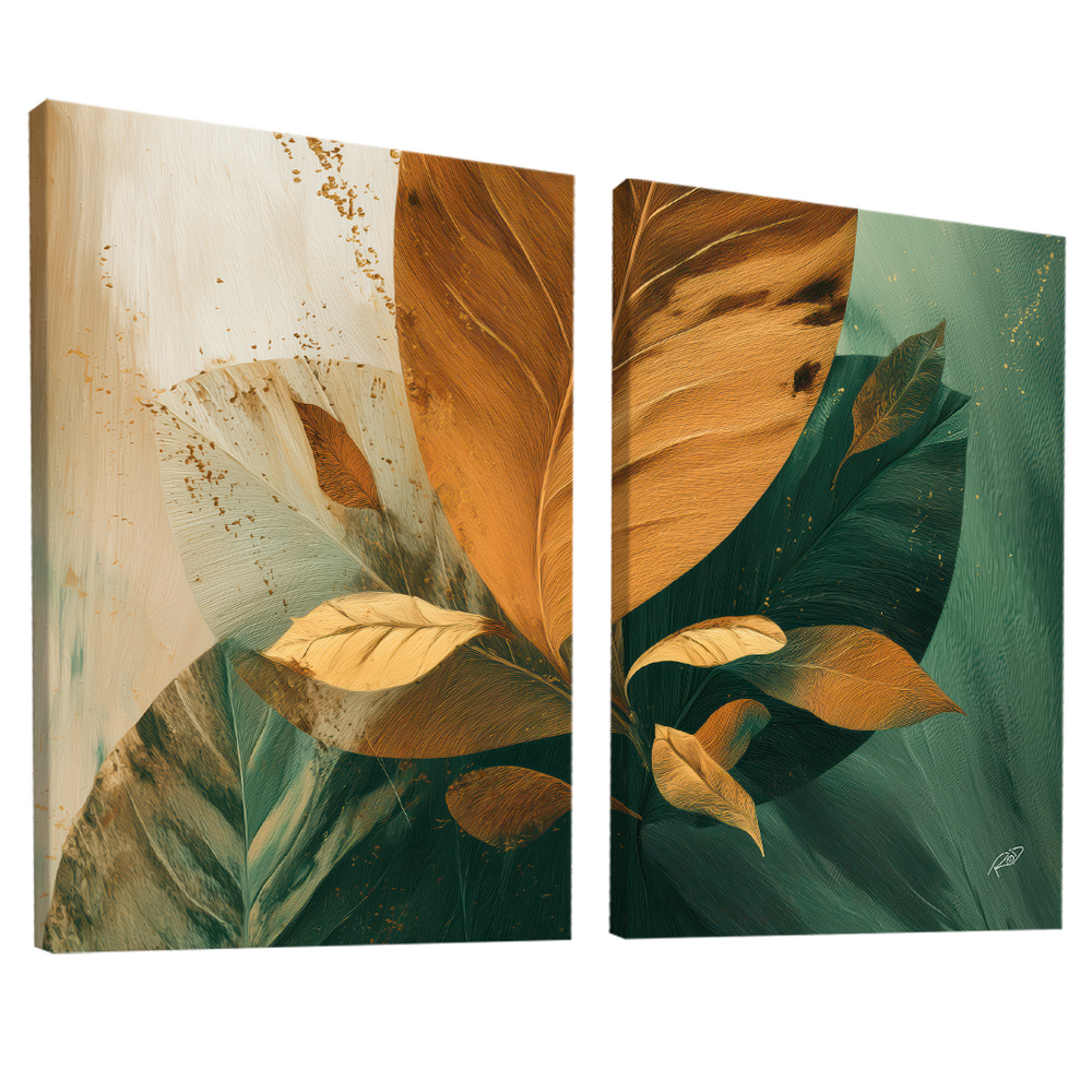 Quadro Decorativo Floral Moderno Duo