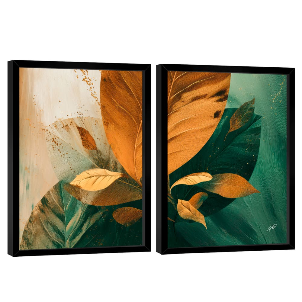 Quadro Decorativo Floral Moderno Duo