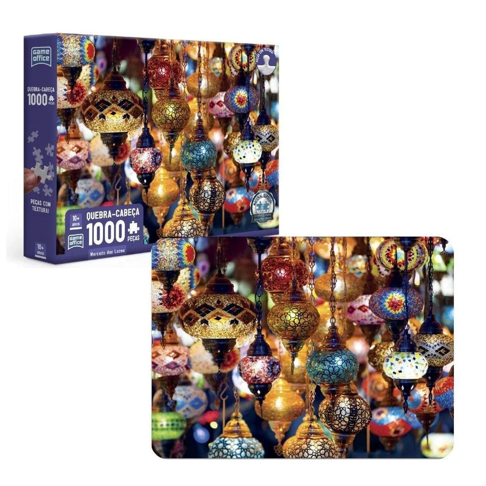 Quebra Cabeça Mercado Das Luzes 1000 Peças 3320 - Toyster