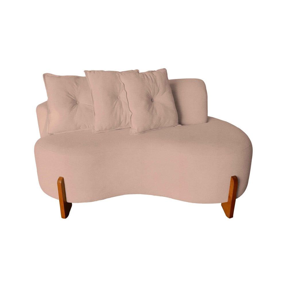 Namoradeira Plaza Bouclé com 3 Almofadas - Estopar