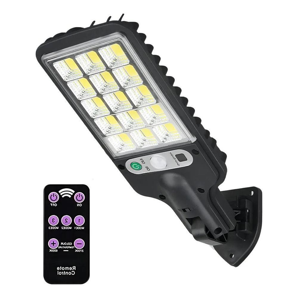 2X Mini Luminária Solar Refletore Parede 180W Com Sensor E C