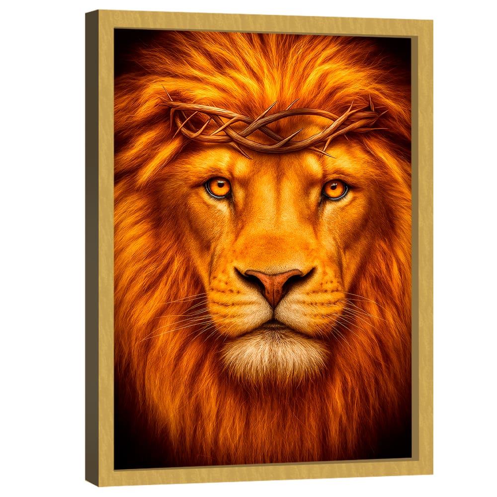 Quadro Decorativo Leão Celestial