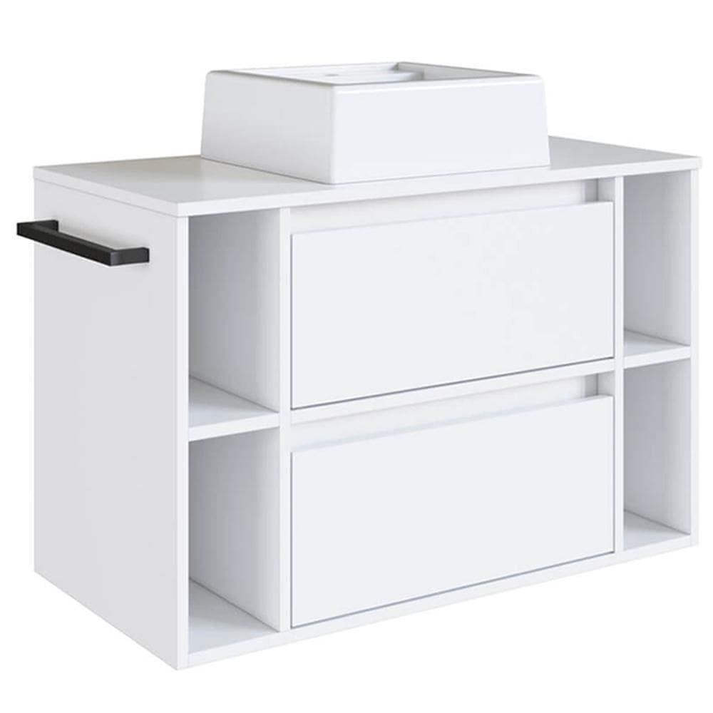 Gabinete Para Banheiro Com Cuba 01 Porta 80cm PRODDY