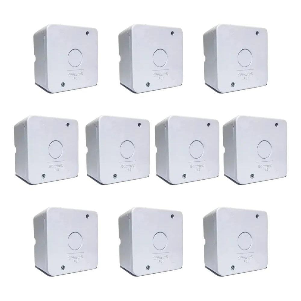 2X 10X Caixa Proteção Sobrepor Organizadora Cftv Stilus 250