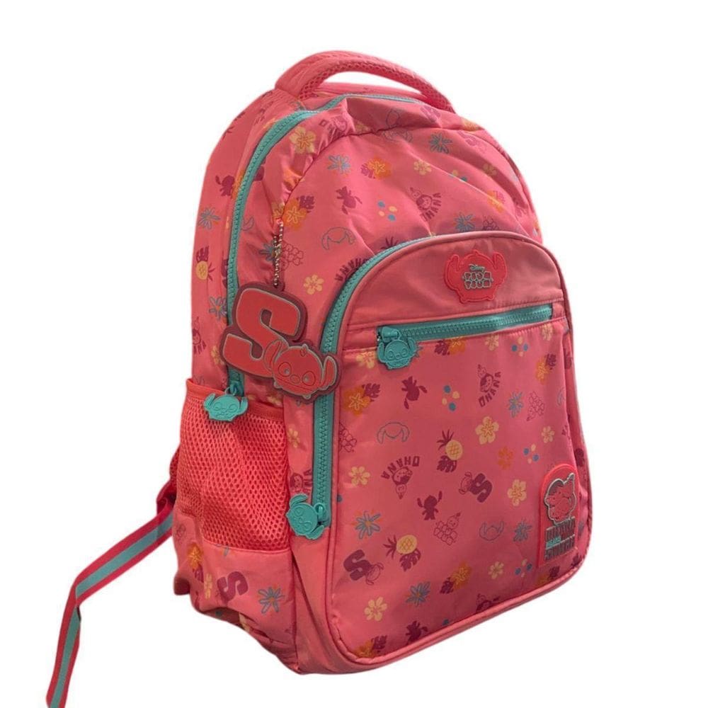 Mochila Stitch De Costas Rosa Oficial Tsum Tsum Disney