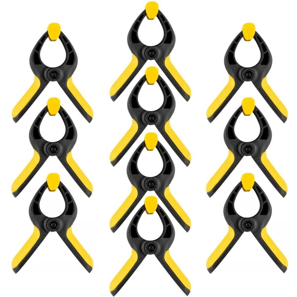 Grampo Com Mola Prendedor Marceneiro Multiuso 9 Pol 10 Un