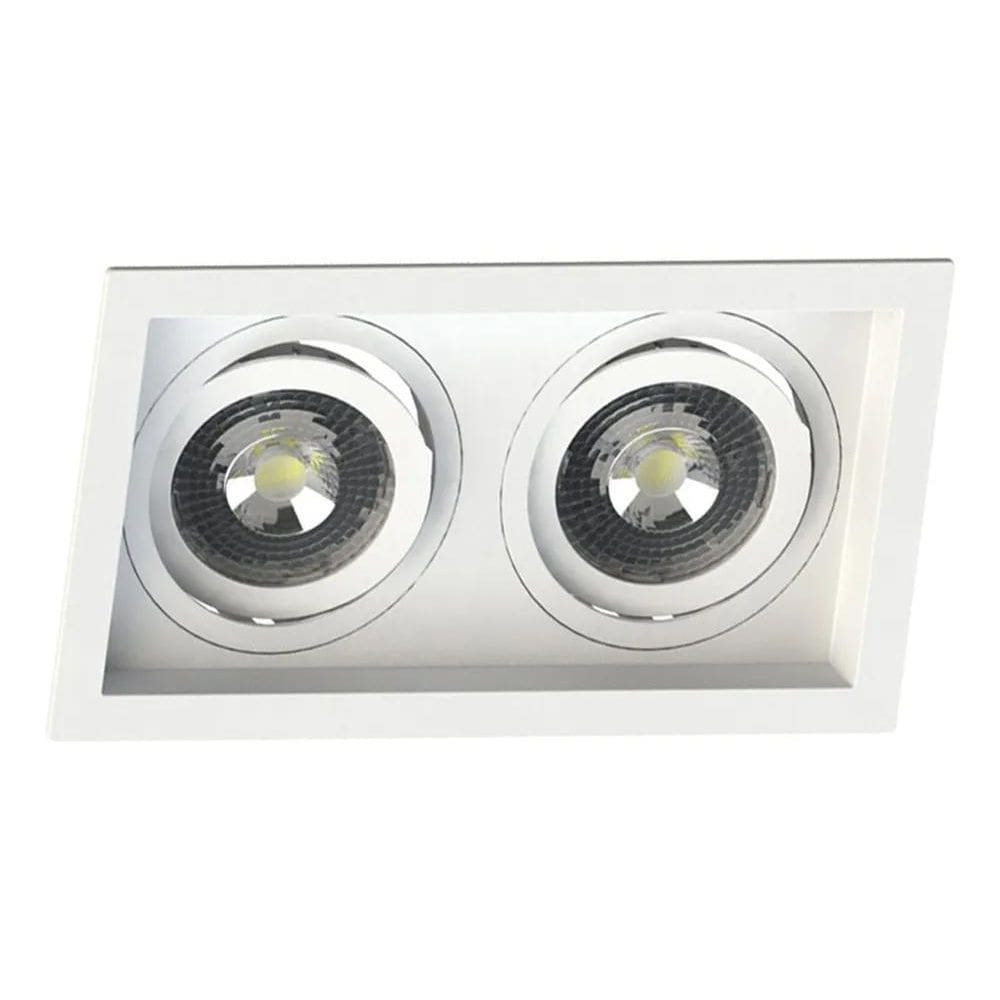 2X Spot Duplo Par20 Embutir Recuado Save Energy Estrutura Br