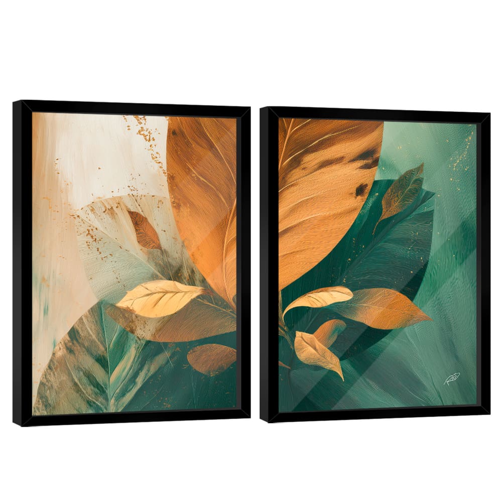Quadro Decorativo Floral Moderno Duo