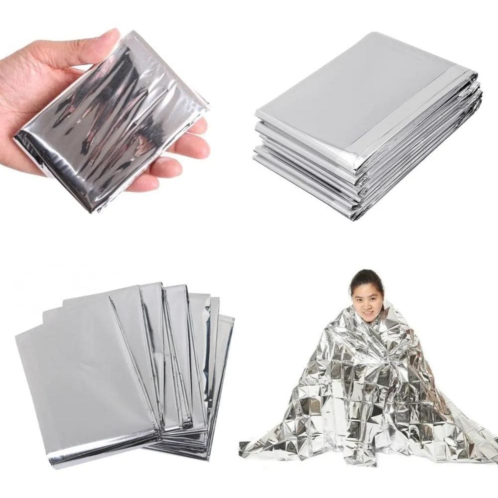 2X Kit 3 Manta Térmica Para Acampamento / Camping - Em Estoq