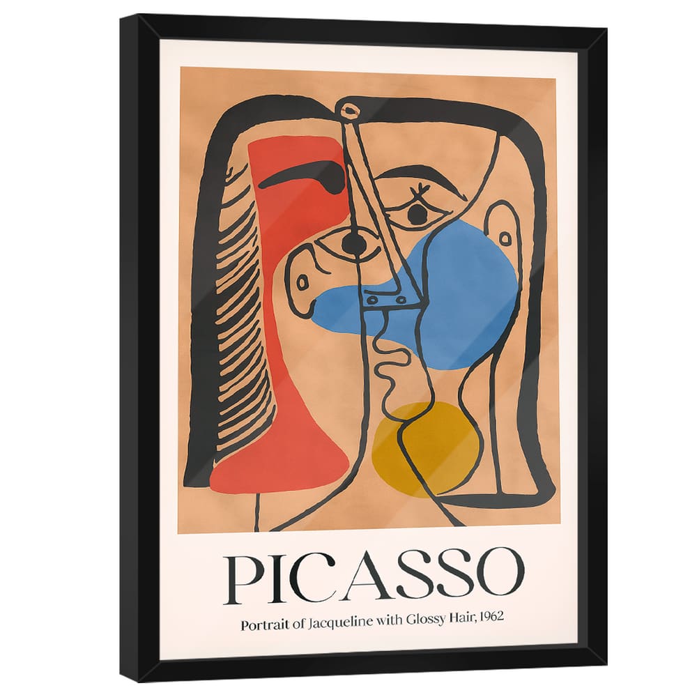 Quadro Decorativo Picasso Portrait Of Jaqueline With Glossy Hair