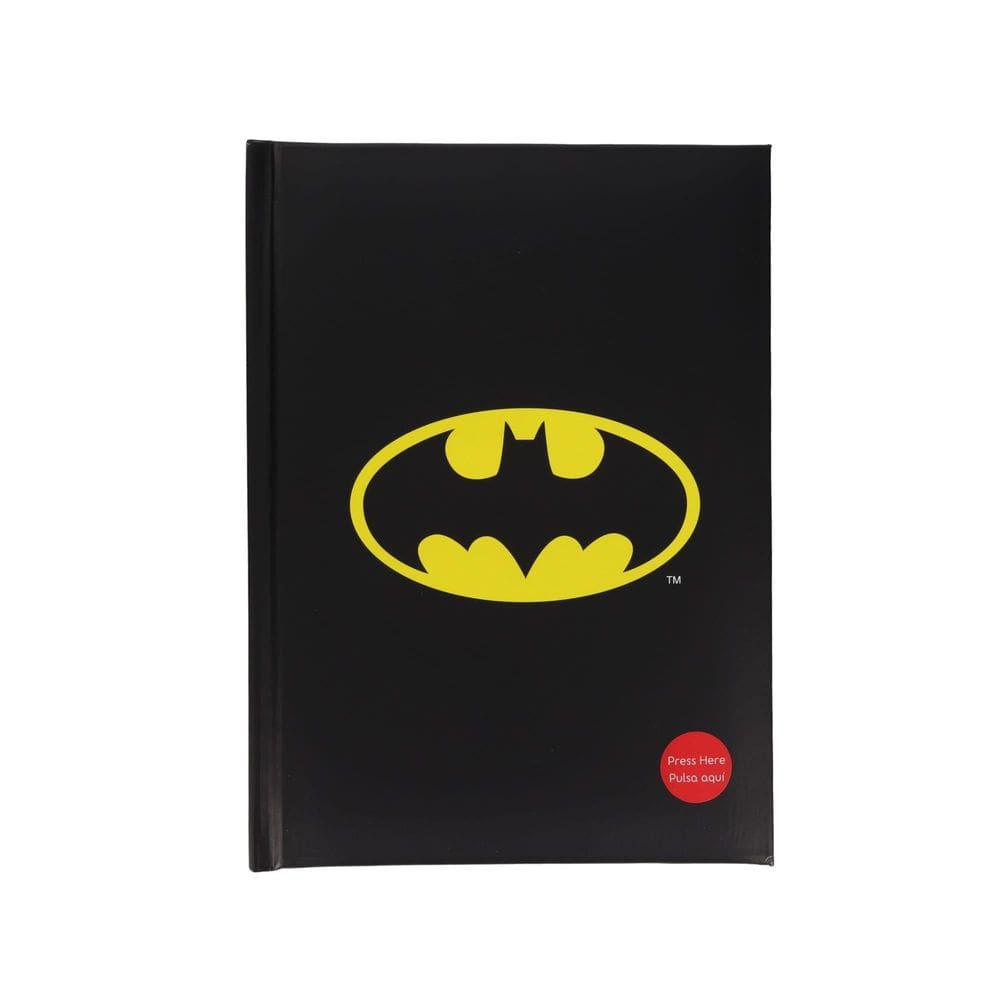 Notebook Star Images, logotipo do Batman, capa dura iluminada