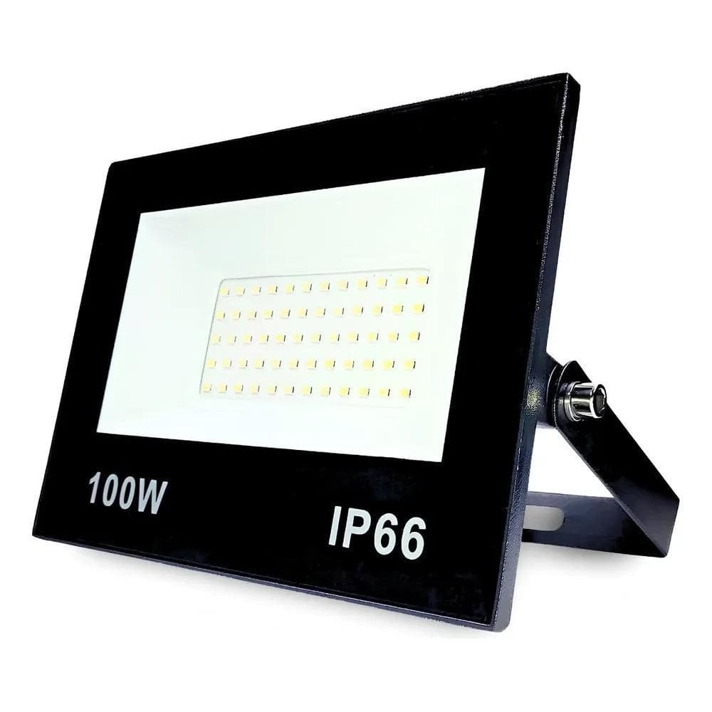 Refletor Led 100W Ip66 Branco Frio Prova D`Água 6500K Holofo