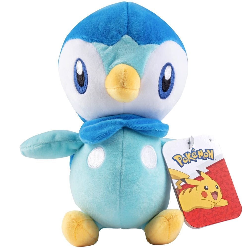 Brinquedo de pelúcia Jazwares Pokémon Piplup 20 cm - 2 anos ou mais
