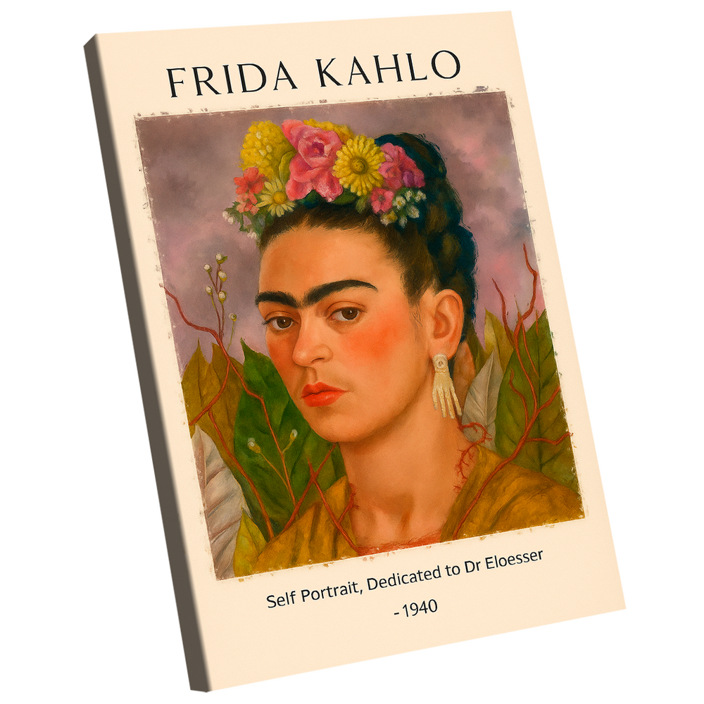 Quadro Decorativo Frida Kahlo Self Portrait, Dedicated to Dr Eloesser