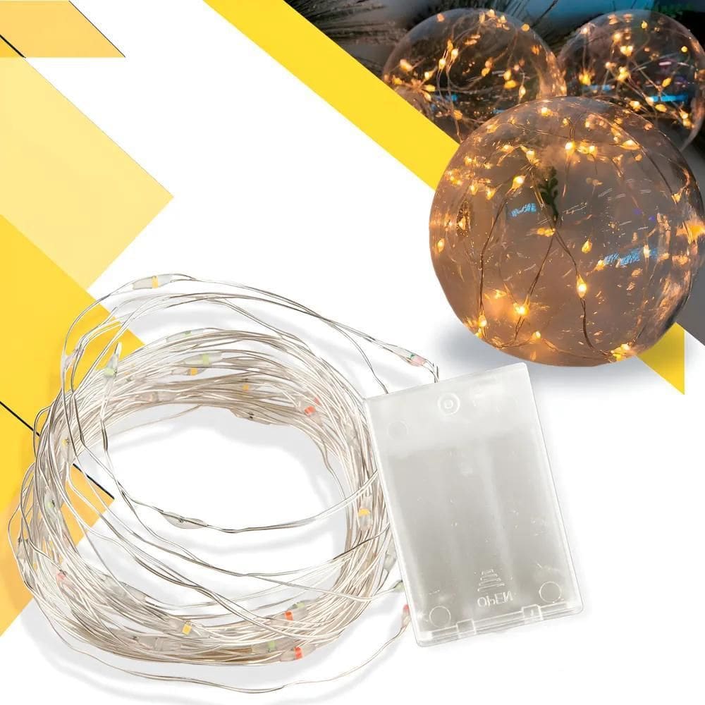 2X Fio De Fada Led Decoração Cordão De Luz 10Mts