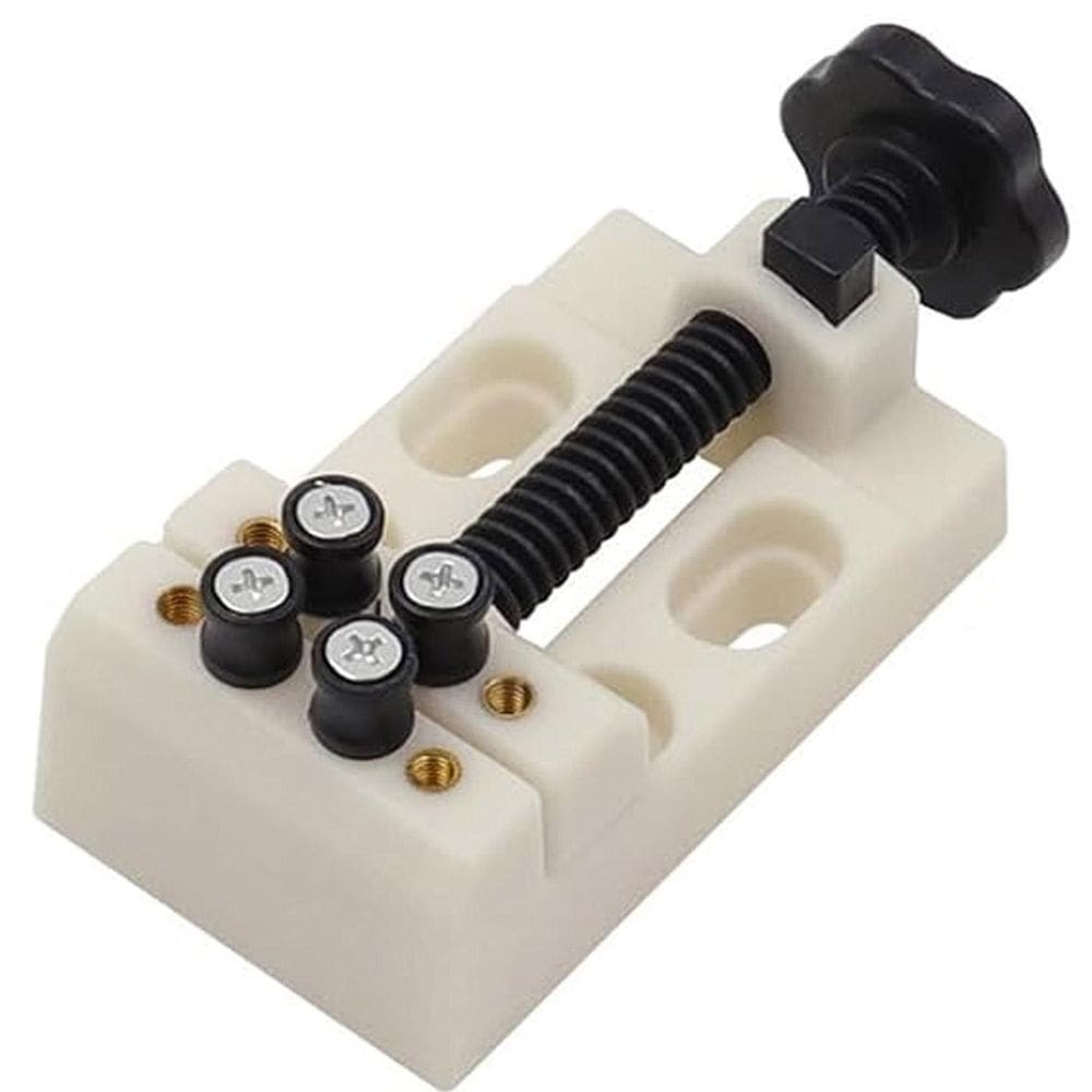 Mini Torno De Bancada Branco Morsa Vise Para Micro Retífica