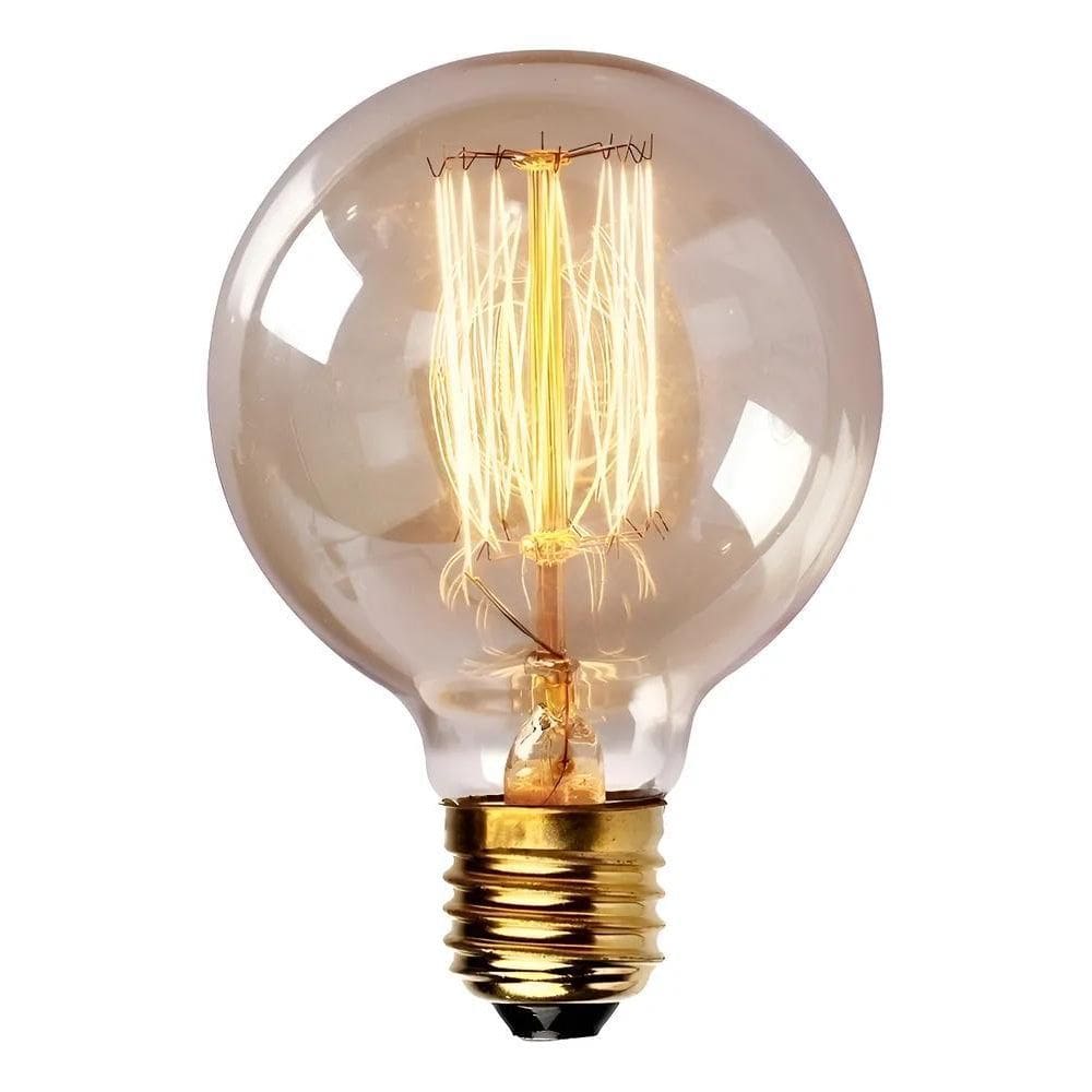2X Lâmpada Vintage - Filamento De Carbono G80 - 60W 127V E27