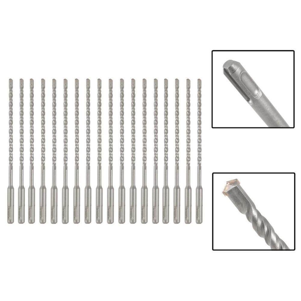 Jogo 18 Brocas Sds Plus 6X310 Mm Aço Carbono Tungstênio