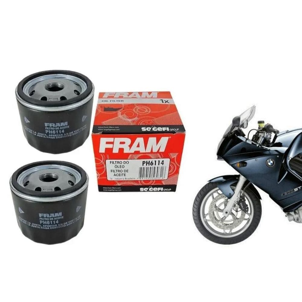 Par Filtro Óleo Fram Ph6114 Bmw F800Gs F800Gt F800R F800S