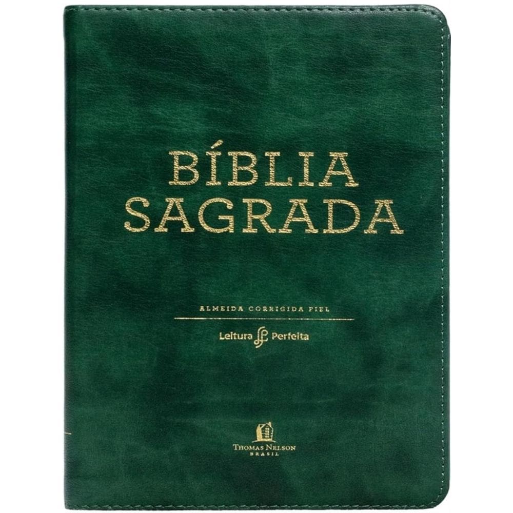 Biblia Sagrada Courosoft Verde, Leitura Perfeita - Almeida Corrigida Fiel