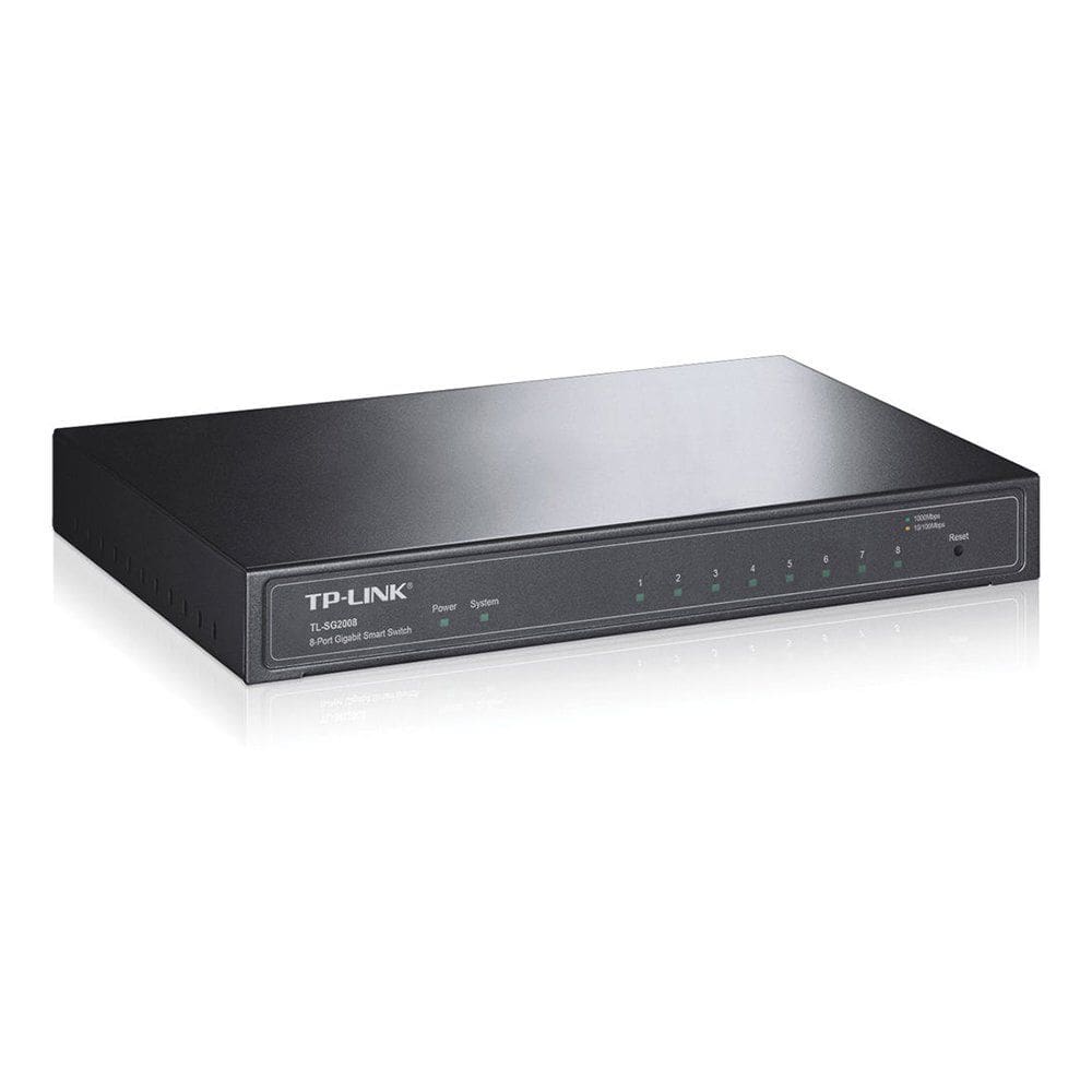 Comutador TP-Link de 8 portas Gigabit Ethernet Smart TL-SG2008