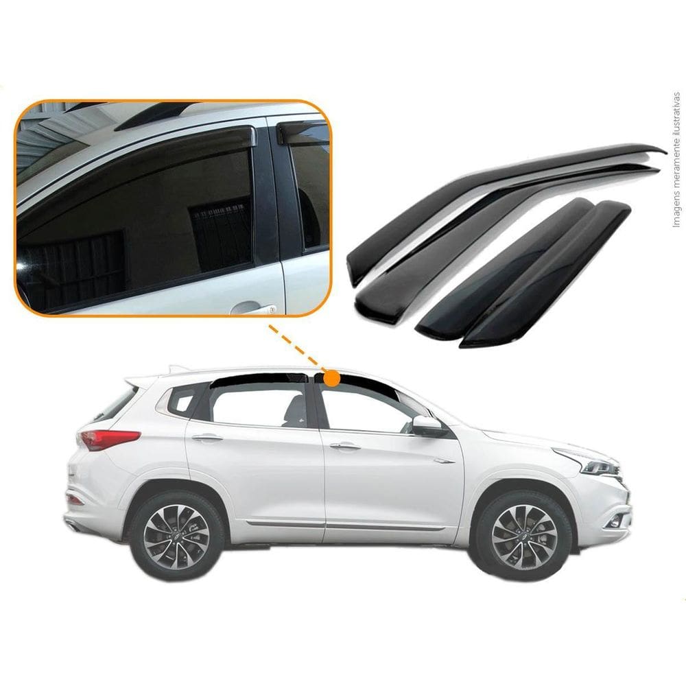 Calha De Chuva Ecoflex Chery Tiggo 7 2021 4 Portas