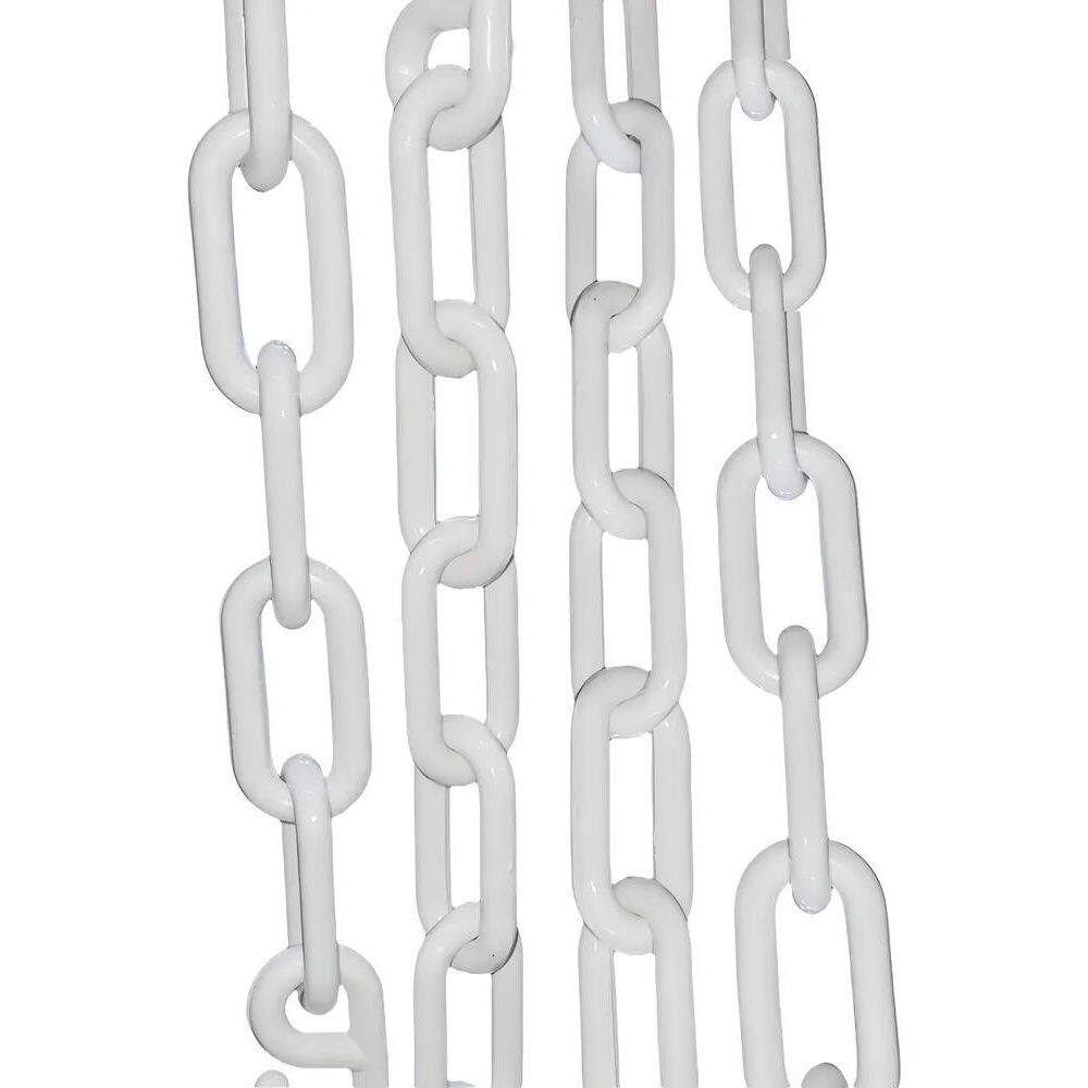 2X 10 Mt Corrente Plástica Calha Chuva Elo Grande Branca Top