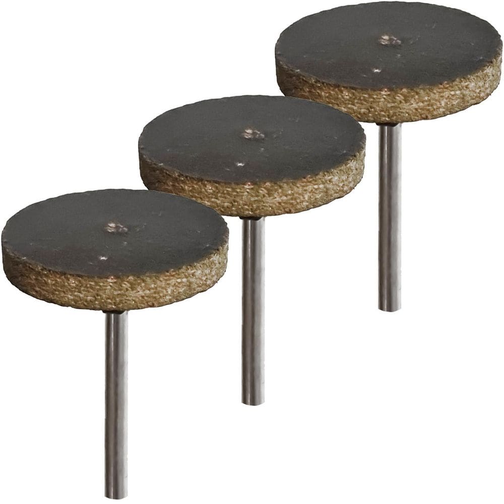 Kit 3 Pontas Montadas 25Mm Desbaste Haste 3Mm Micro Retifica