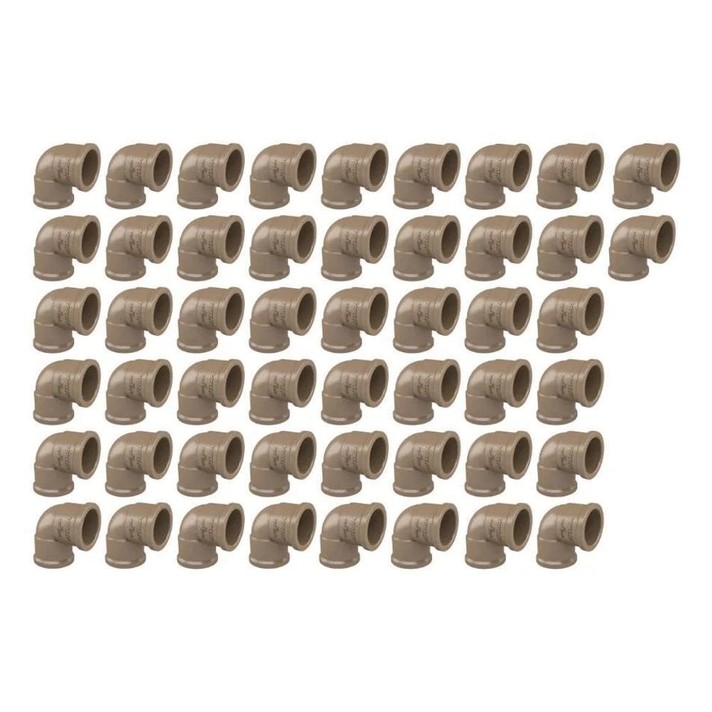 2X Kit 50 Cotovelo Joelho 3/4 Fortlev 90 Soldável 25Mm Marr