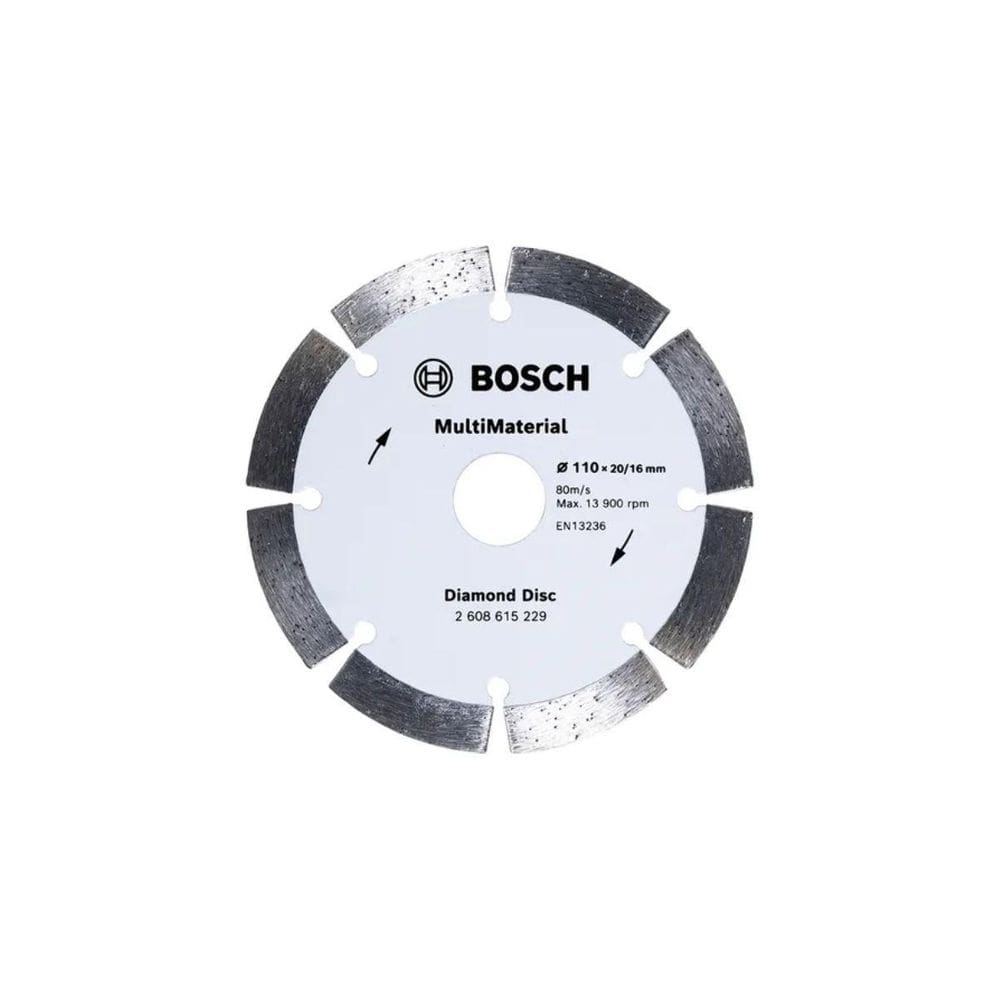 Disco Corte Diamantado Segmentado 110Mm Standard Bosch
