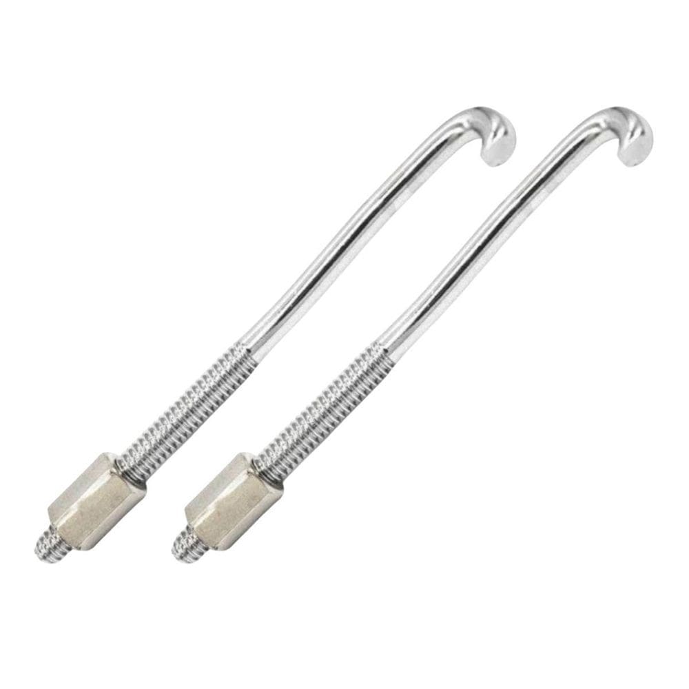 Kit 2 Garra Afinação Percussão 10Cm Cromo Com Porca Torelli